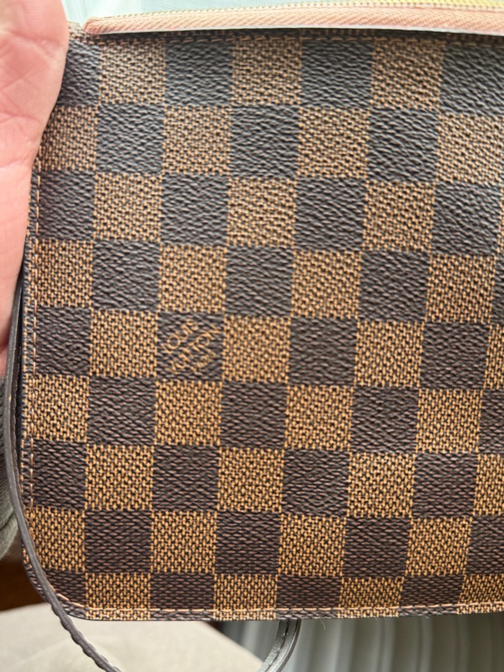 Louis Vuitton Brown Damier Ebene Wristlet Pouch - Picture 5 of 8